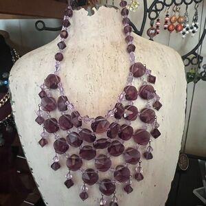 STUNNING Handmade Bib Necklace